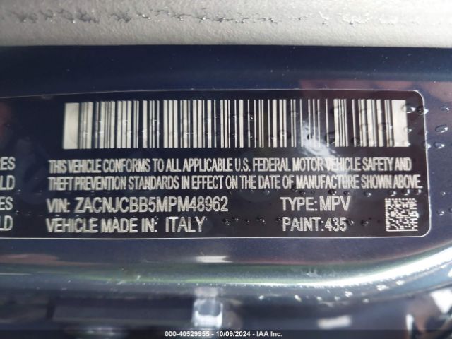 ZACNJCBB5MPM48962 Jeep Renegade Latitude Fwd
