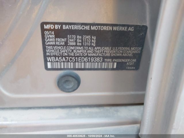 WBA5A7C51ED619383 BMW 528i Xdrive