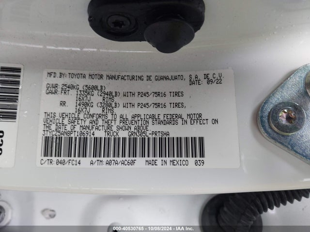 Toyota Tacoma Sr5 V6 2023 3TYCZ5AN8PT106914 Image 9