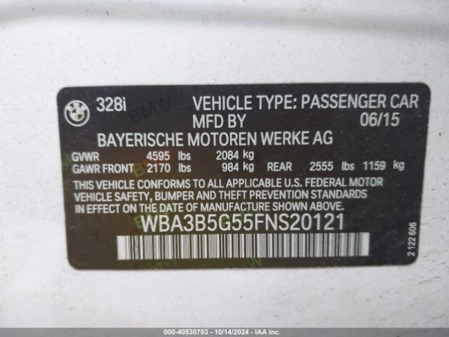 WBA3B5G55FNS20121 BMW 328i Xdrive