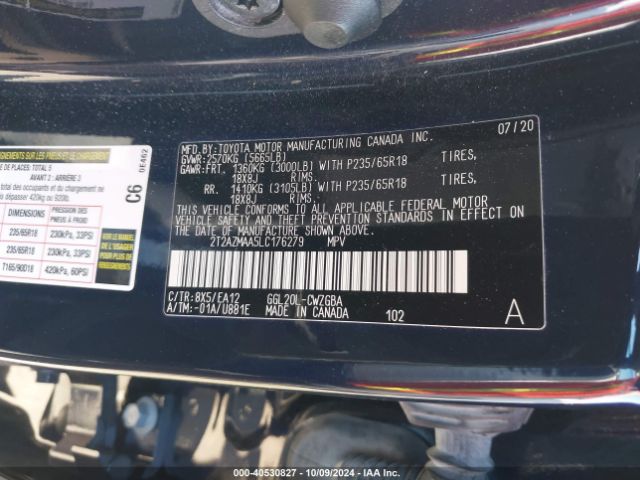 2T2AZMAA5LC176279 Lexus RX 350