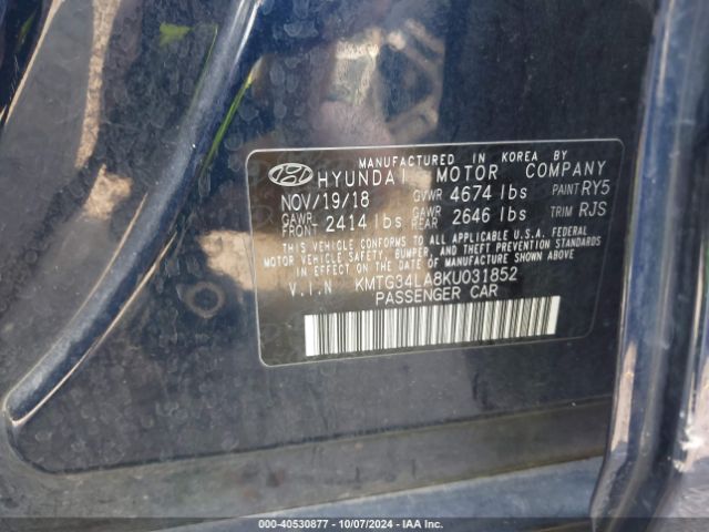 KMTG34LA8KU031852 Genesis G70 2.0t Advanced