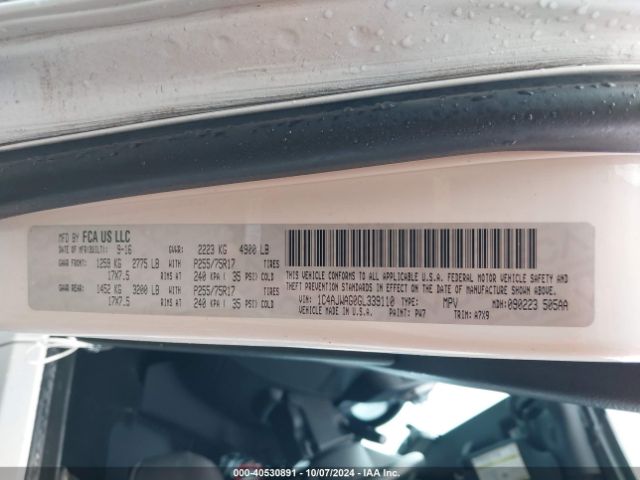 1C4AJWAG0GL339110 Jeep Wrangler Sport