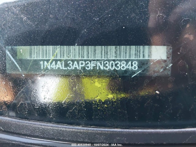 Nissan Altima 2.5 S 2015 1N4AL3AP3FN303848 Image 9
