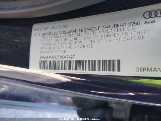 WAUFMAFC7FN047427 Audi A6 3.0 Tdi Premium Plus