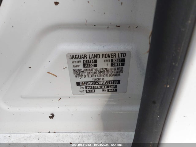 2014 JAGUAR XJ SAJWA2GZ8E8V67199 Photo 8