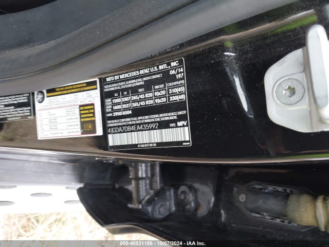 Mercedes-Benz Ml 550 4matic 2014 4JGDA7DB4EA435992 Image 9