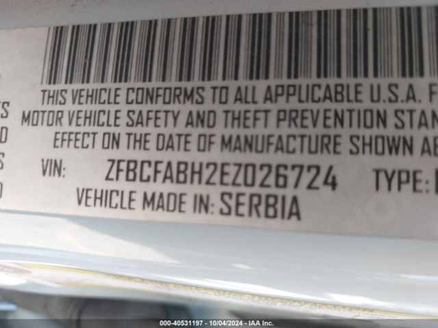 ZFBCFABH2EZ026724 Fiat 500l Easy
