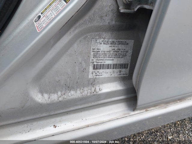 Aukcja sprzedaży 2007 Mazda Mazda6 I Sport Ve, vin: 1YVHP80C375M64446, numer aukcji: 40531504