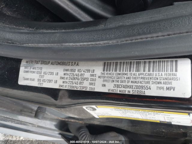 ZFBCFADHXEZ009554 Fiat 500L TREKKING