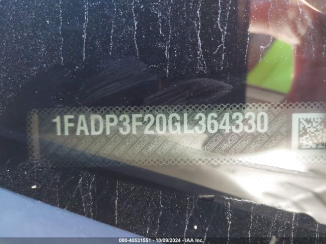 1FADP3F20GL364330 Ford FOCUS SE