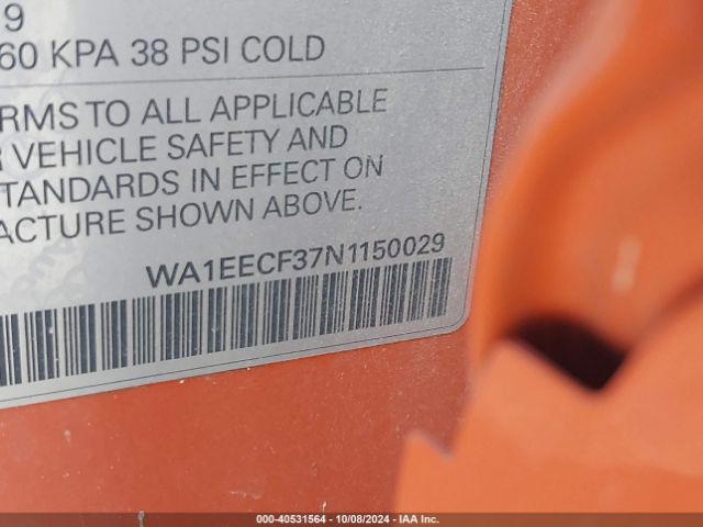 WA1EECF37N1150029 Audi Q3 Premium Plus 45 Tfsi S Line Quattro Tiptronic