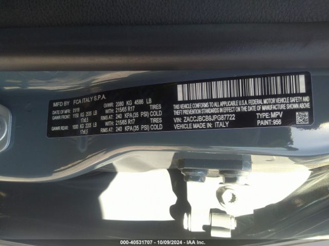 ZACCJBCB9JPG87722 Jeep Renegade Trailhawk 4x4