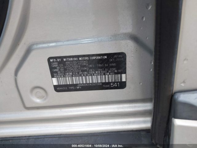 JA4AD2A31KZ021896 Mitsubishi Outlander Es
