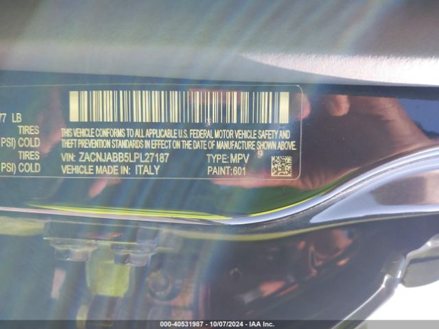 ZACNJABB5LPL27187 Jeep Renegade Altitude Fwd