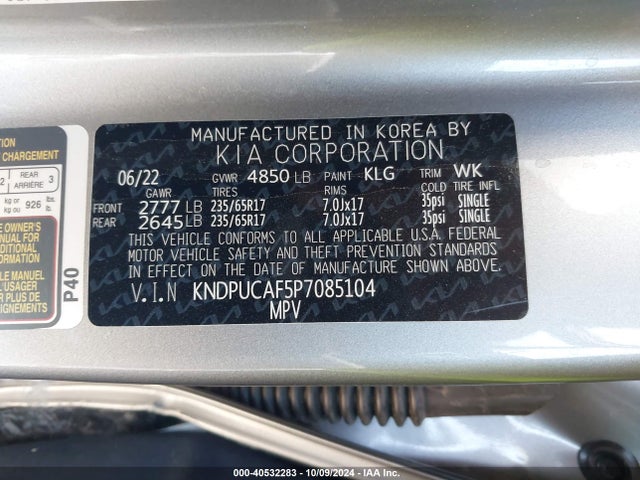 KIA Sportage Lx 2023 KNDPUCAF5P7085104 Image 9
