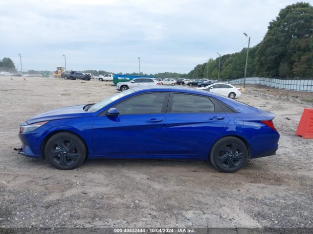 KMHLM4AJ3PU083826 Hyundai Elantra Hybrid Blue