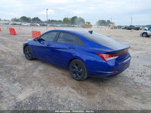 KMHLM4AJ3PU083826 Hyundai Elantra Hybrid Blue