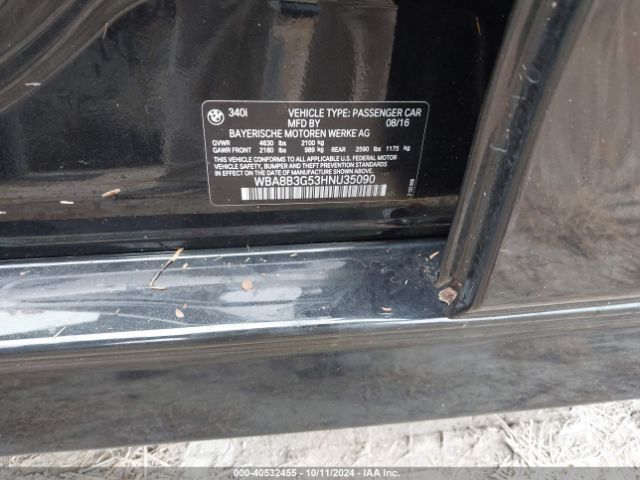 WBA8B3G53HNU35090 BMW 340i