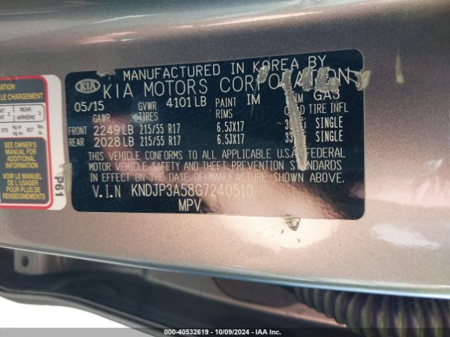 KNDJP3A58G7240510 KIA SOUL +