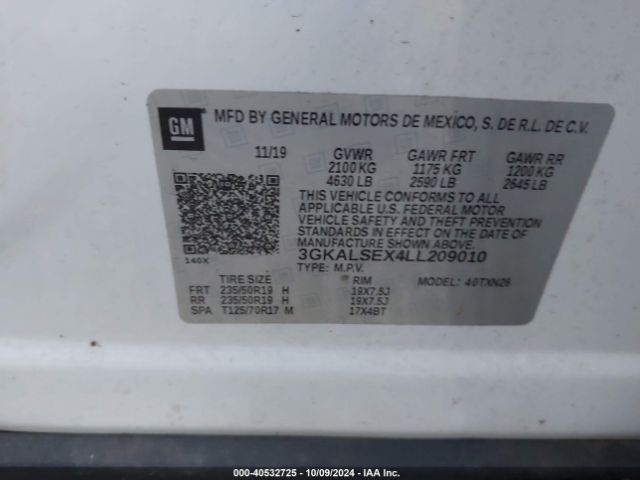 3GKALSEX4LL209010 GMC Terrain Fwd Denali