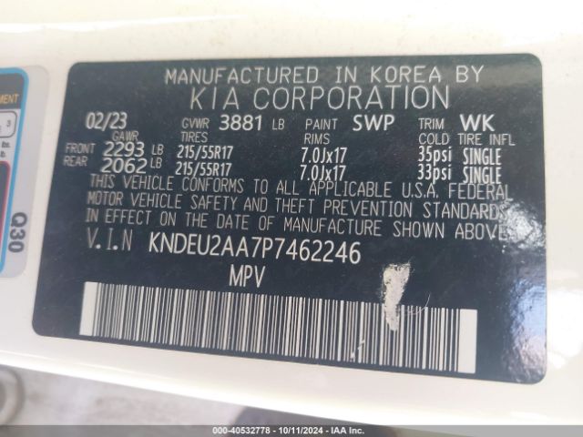 KNDEU2AA7P7462246 KIA SELTOS S