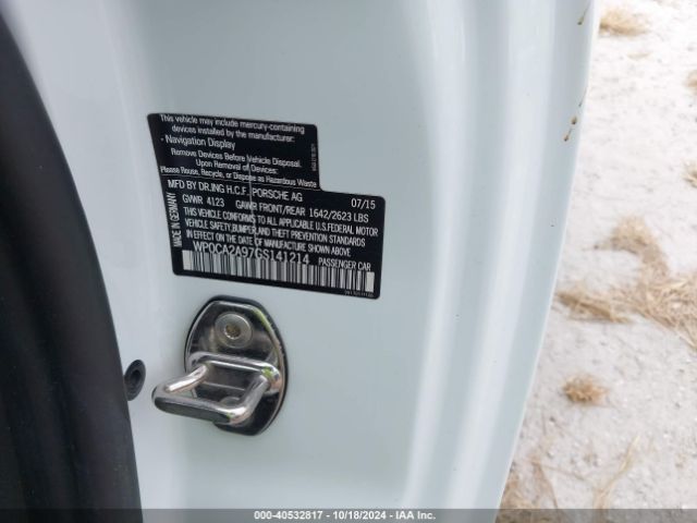 WP0CA2A97GS141214 Porsche 911 CARRERA