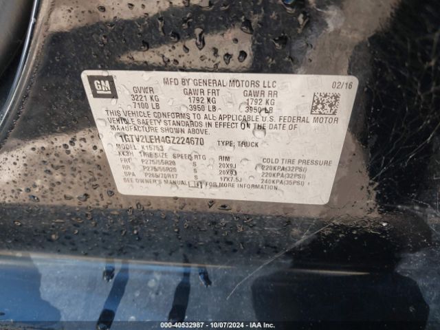 1GTV2LEH4GZ224670 GMC SIERRA 1500