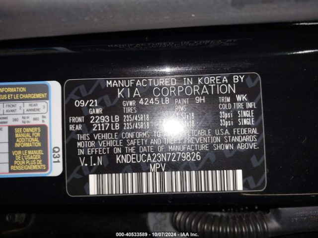 KNDEUCA23N7279826 KIA Seltos Nightfall Edition