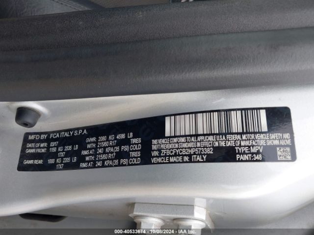 2017 FIAT 500X ZFBCFYCB2HP573382 Photo 8