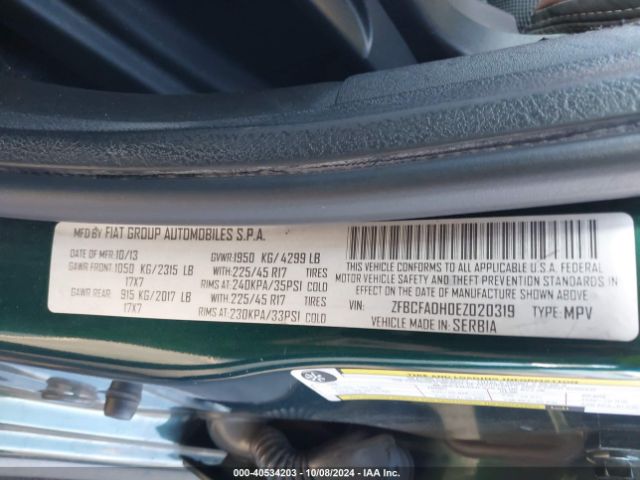 ZFBCFADH0EZ020319 Fiat 500L TREKKING