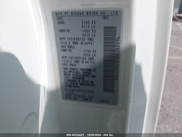 3N6CM0KN9HK722496 Nissan Nv200 S