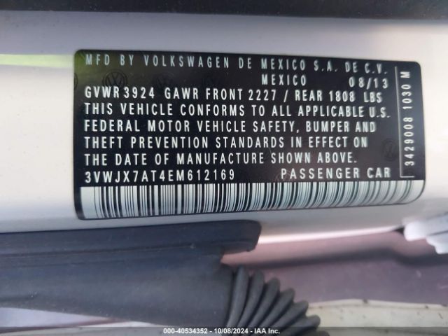 3VWJX7AT4EM612169 Volkswagen Beetle 2.5l