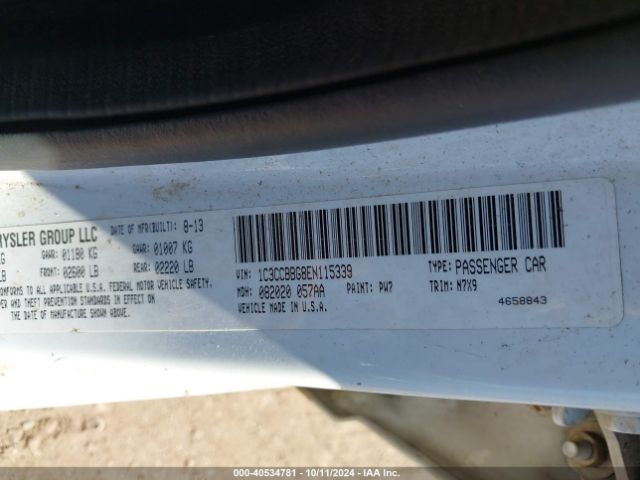 1C3CCBBG8EN115339 Chrysler 200 Touring