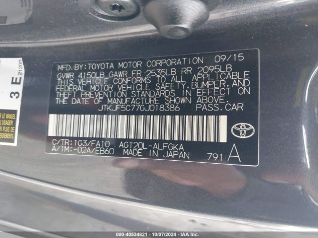 JTKJF5C77GJ018386 Scion TC