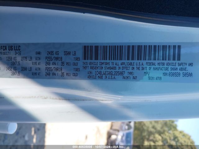 1C4BJWEG0GL225087 Jeep Wrangler Unlimited Sahara