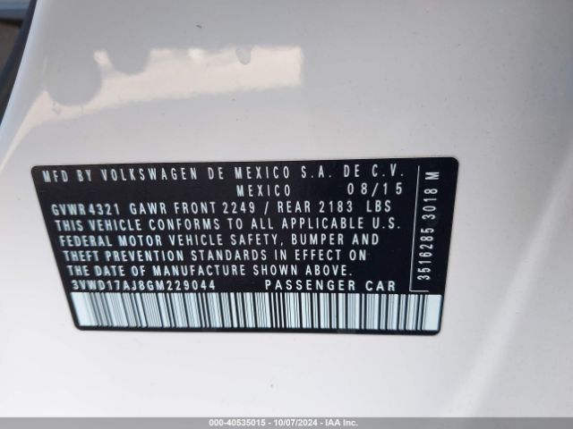 3VWD17AJ8GM229044 Volkswagen Jetta 1.8t Sport