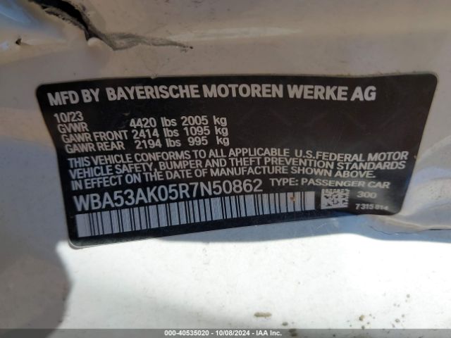 WBA53AK05R7N50862 BMW 228 Gran Coupe I Sdrive