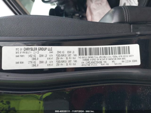 1C4RDJAGXEC354398 Dodge Durango Sxt