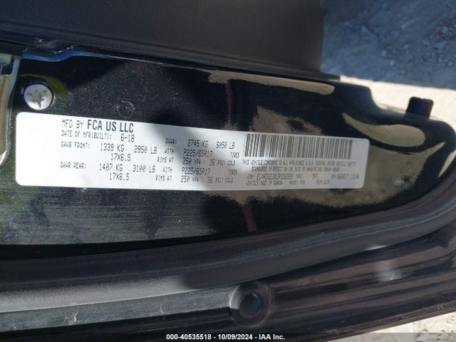 Dodge Grand Caravan Gt 2018 2C4RDGEG0JR336989 Image 9