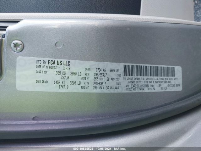 2C4RC1BG1HR633994 Chrysler Pacifica Touring-l