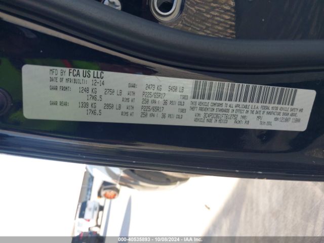 3C4PDCBG1FT612752 Dodge Journey Sxt