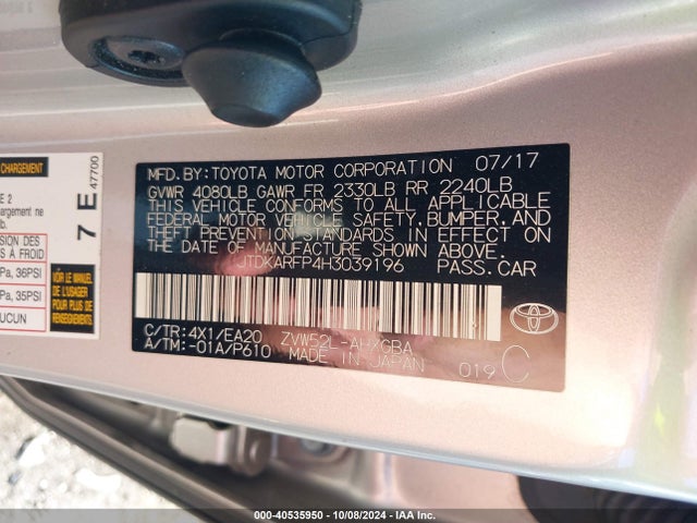 Toyota Prius Prime Premium 2017 JTDKARFP4H3039196 Image 9