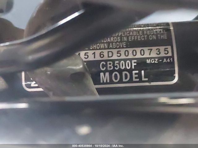 2013 HONDA CB500 MLHPC4516D5000735 Photo 9