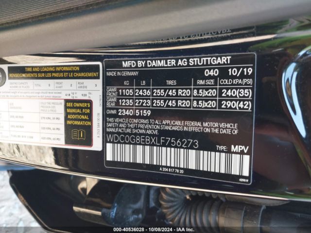 WDC0G8EBXLF756273 Mercedes-Benz Glc 300 4matic