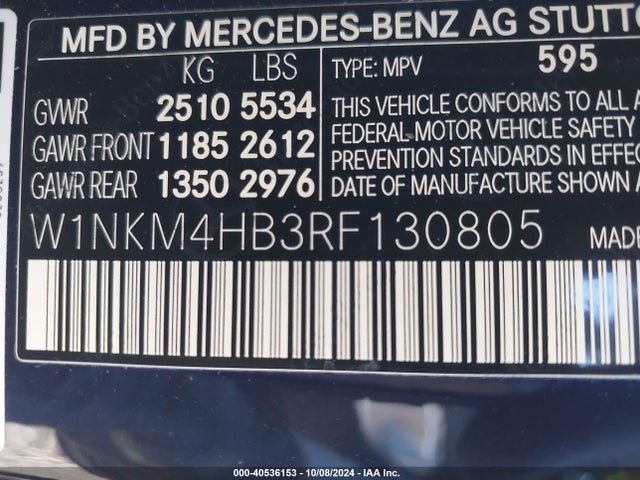 W1NKM4HB3RF130805 Mercedes-Benz Glc 300 4matic Suv