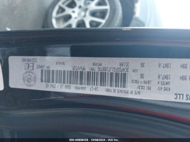 3C4PDDFG1JT189776 Dodge JOURNEY GT