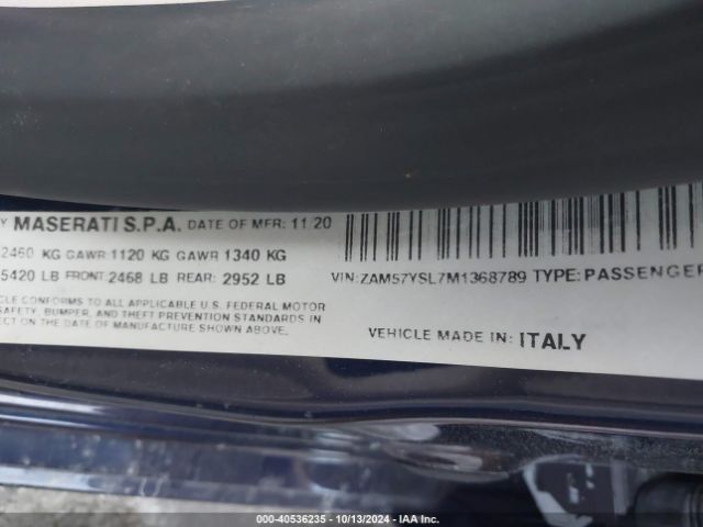 2021 MASERATI GHIBLI ZAM57YSL7M1368789 Photo 8
