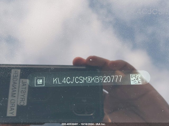 KL4CJCSM8KB920777 Buick Encore Fwd Essence