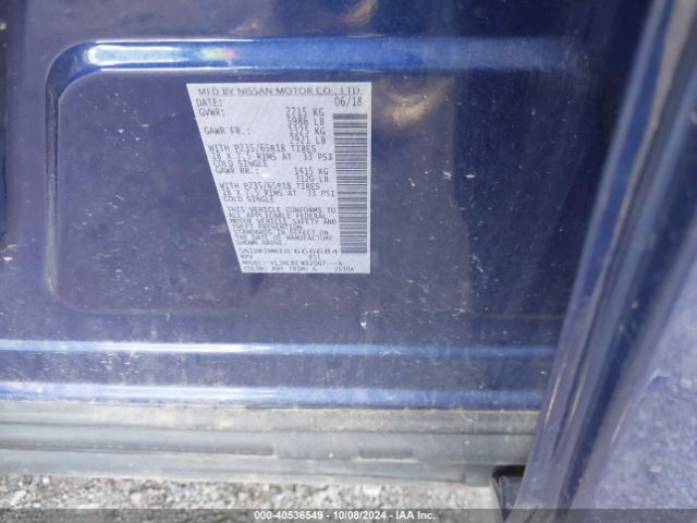 5N1DR2MM3JC666684 Nissan Pathfinder S